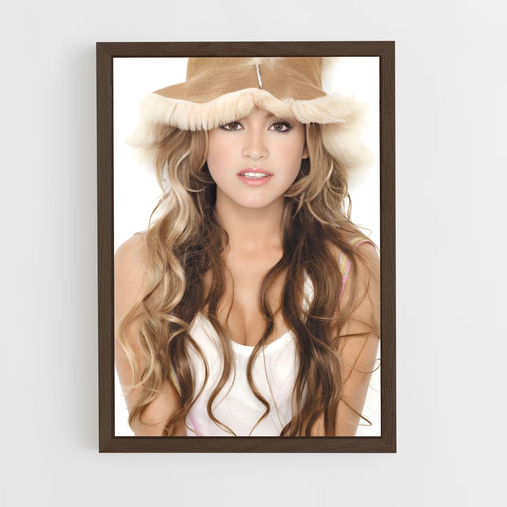 ap-paulina rubio-8 cadre Bois foncé