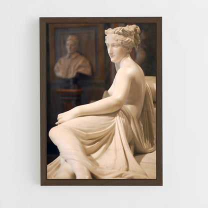 ap-pauline borghese canova-2 cadre Bois foncé