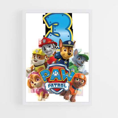 ap-paw patrol-2 cadre Blanc