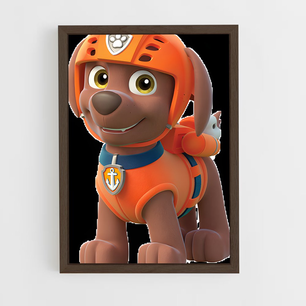 ap-paw patrol-6 cadre Bois foncé
