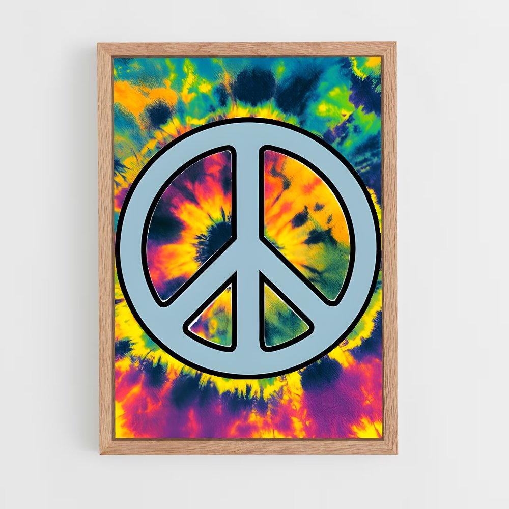 ap-peace sign-3 cadre Bois clair