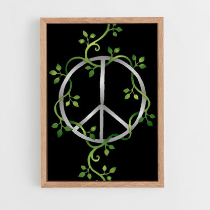 ap-peace symbol-1 cadre Bois clair
