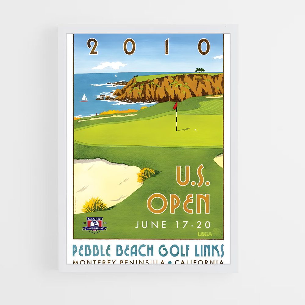 ap-pebble beach golf links-1 cadre Blanc