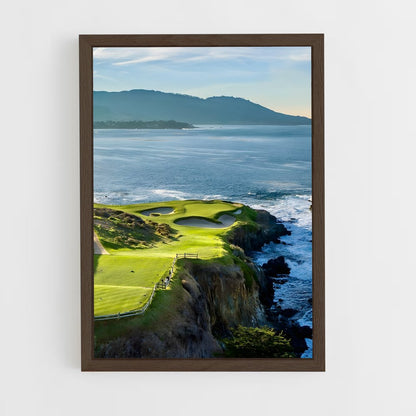 ap-pebble beach golf links-2 cadre Bois foncé