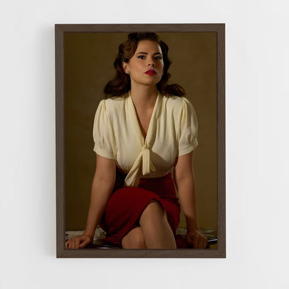 ap-peggy carter-2 cadre Bois foncé