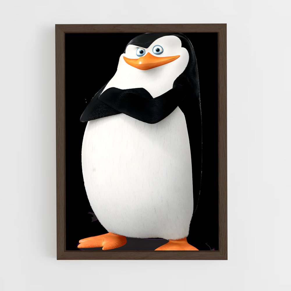 ap-penguins-1 cadre Bois foncé