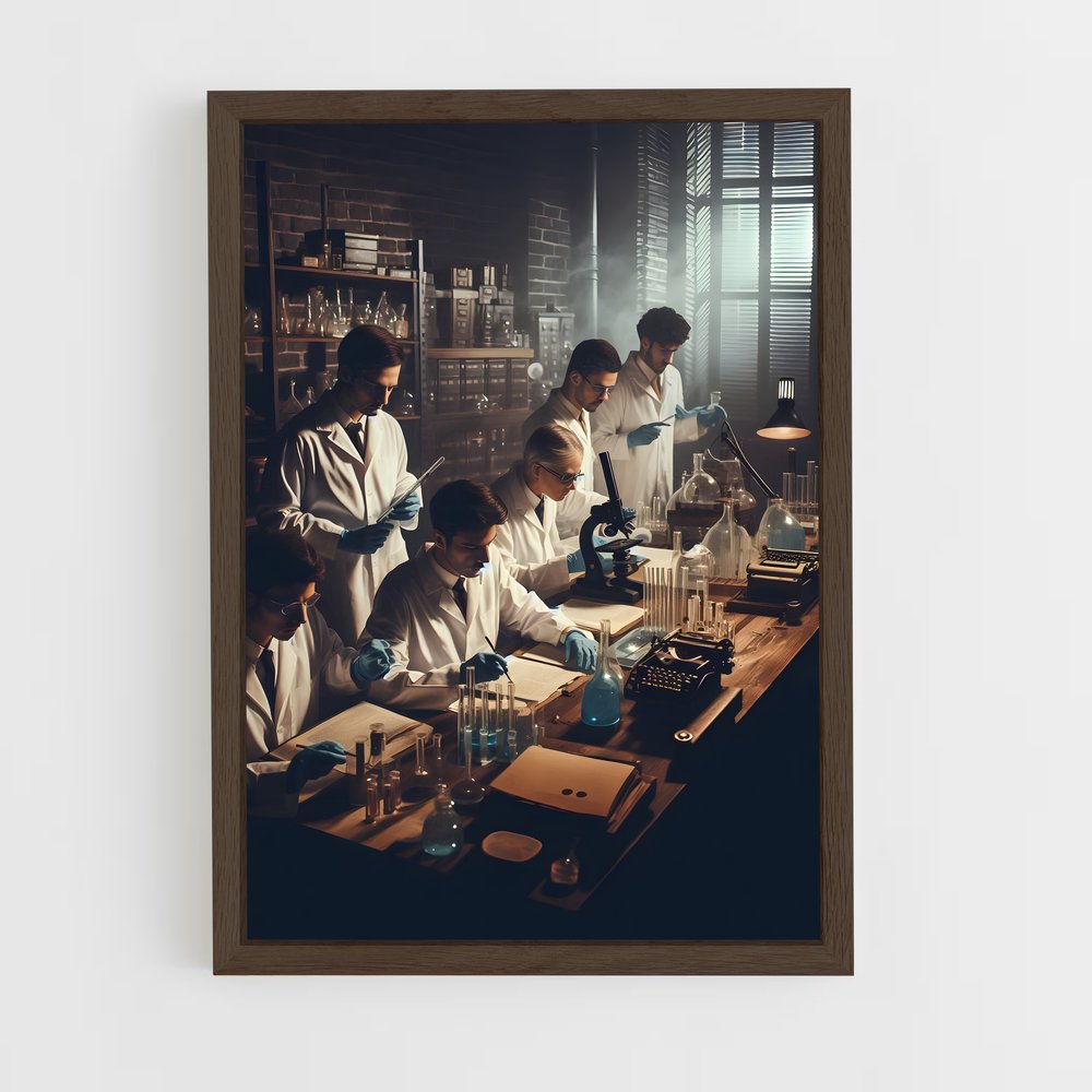ap-penicillin discovery-2 cadre Bois foncé