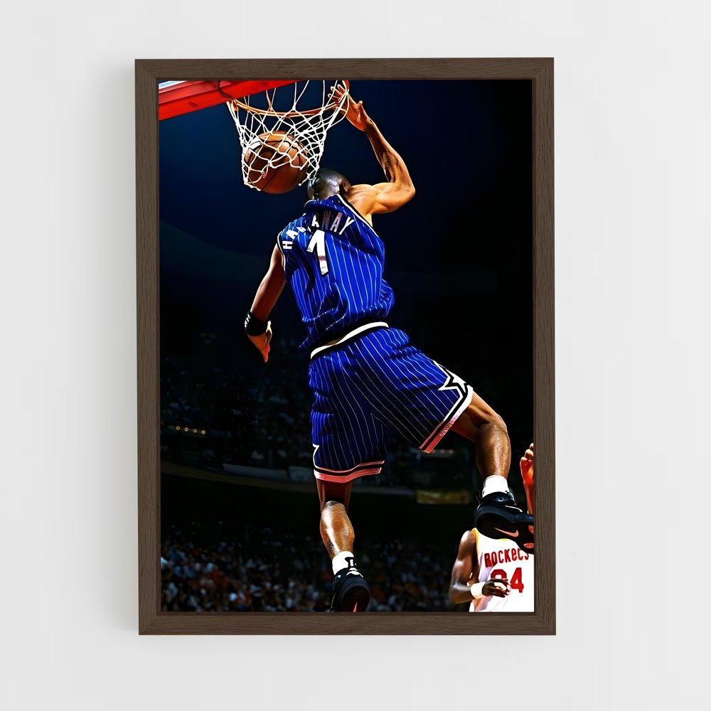 ap-penny hardaway-3 cadre Bois foncé