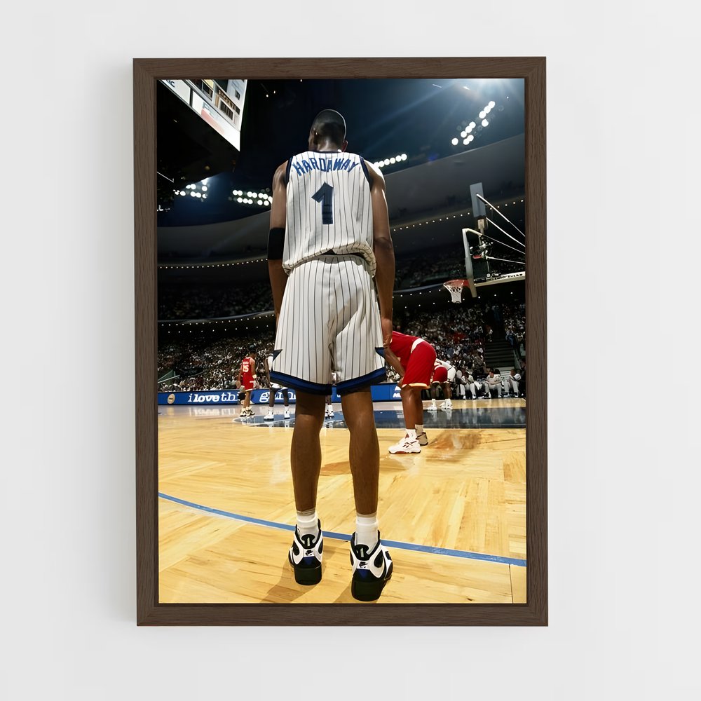 ap-penny hardaway-4 cadre Bois foncé