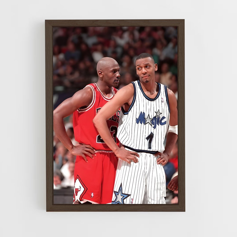 ap-penny hardaway-9 cadre Bois foncé