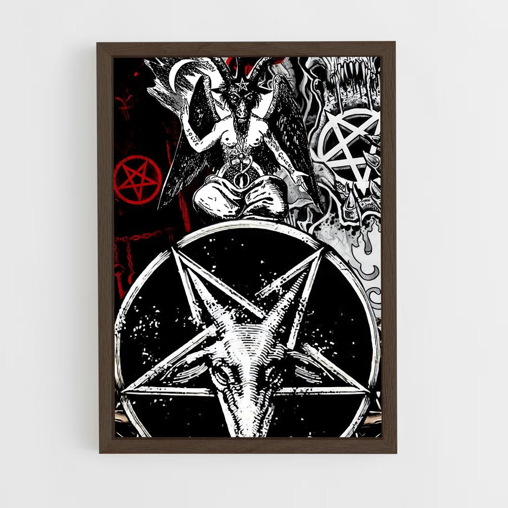 ap-pentagram-7 cadre Bois foncé