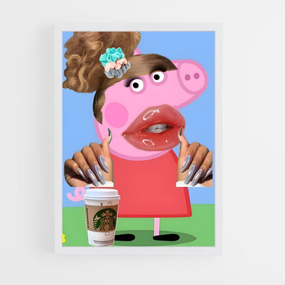 ap-peppa pig-1 cadre Blanc