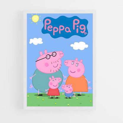 ap-peppa pig-2 cadre Blanc