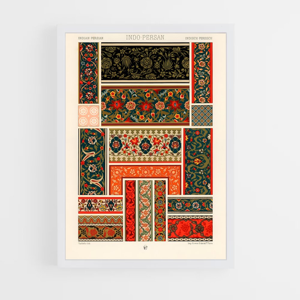ap-persian patterns-1 cadre Blanc