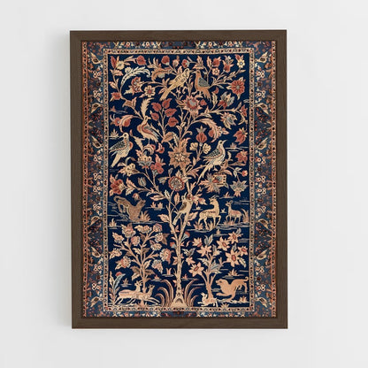 ap-persian patterns-10 cadre Bois foncé