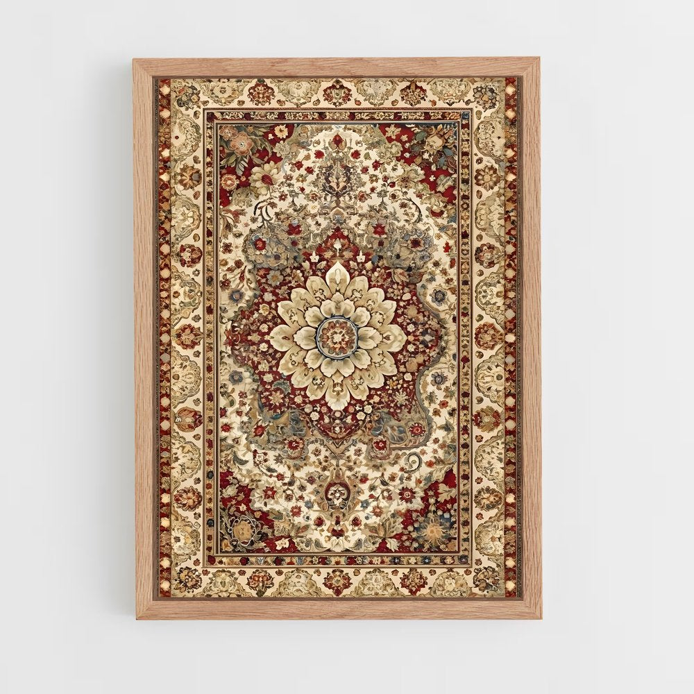 ap-persian patterns-11 cadre Bois clair