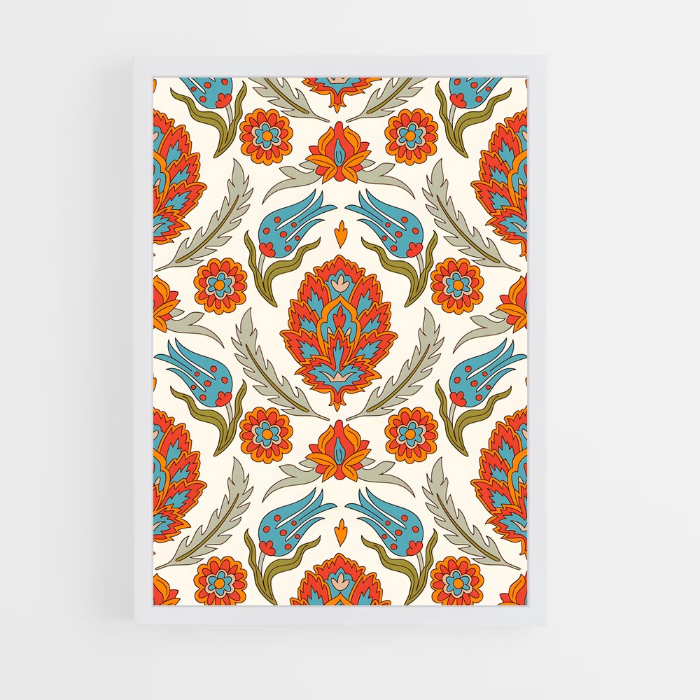 ap-persian patterns-5 cadre Blanc