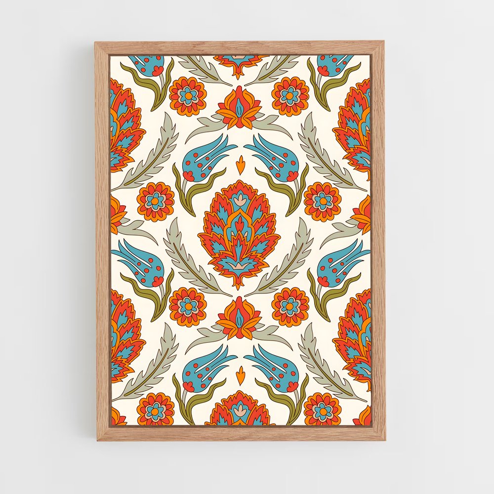 ap-persian patterns-5 cadre Bois clair