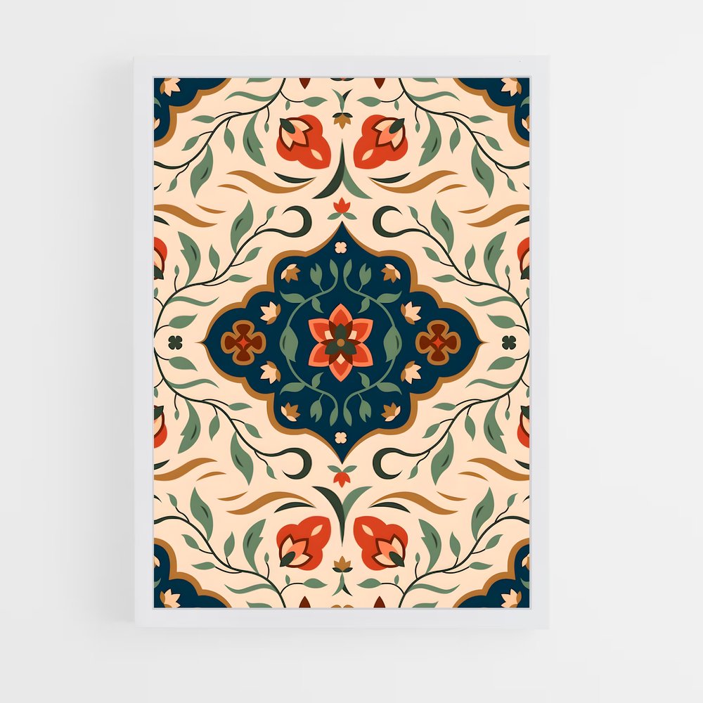 ap-persian patterns-6 cadre Blanc