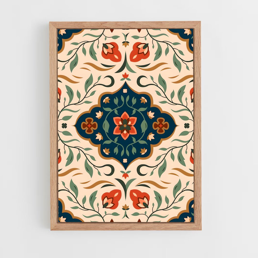 ap-persian patterns-6 cadre Bois clair