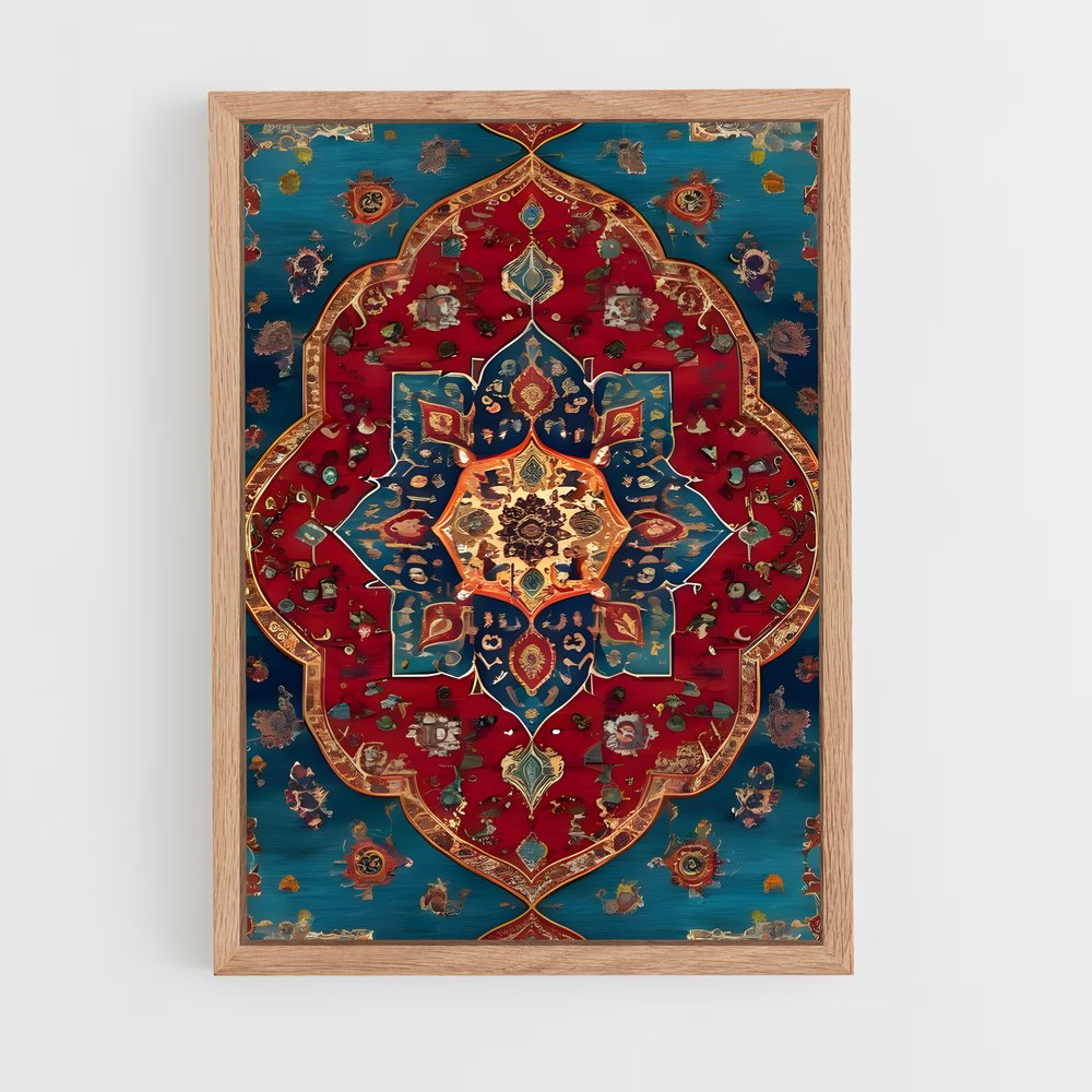 ap-persian patterns-7 cadre Bois clair