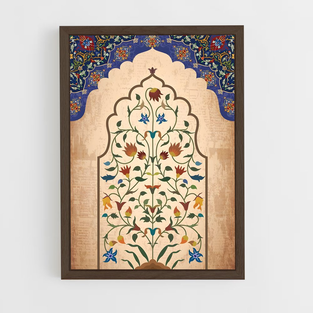 ap-persian patterns-8 cadre Bois foncé