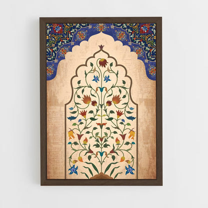 ap-persian patterns-8 cadre Bois foncé