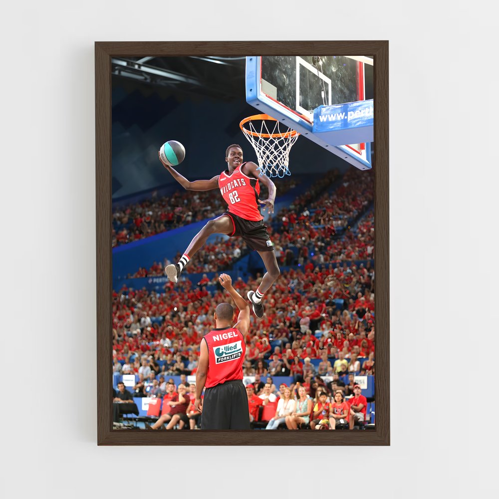 ap-perth wildcats basketball-1 cadre Bois foncé