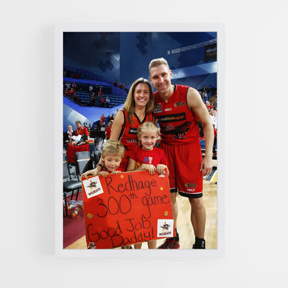 ap-perth wildcats basketball-4 cadre Blanc