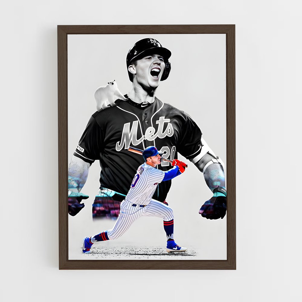 ap-pete alonso-1 cadre Bois foncé