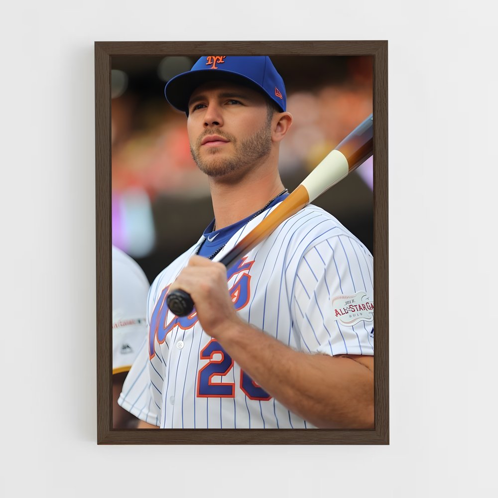 ap-pete alonso-7 cadre Bois foncé