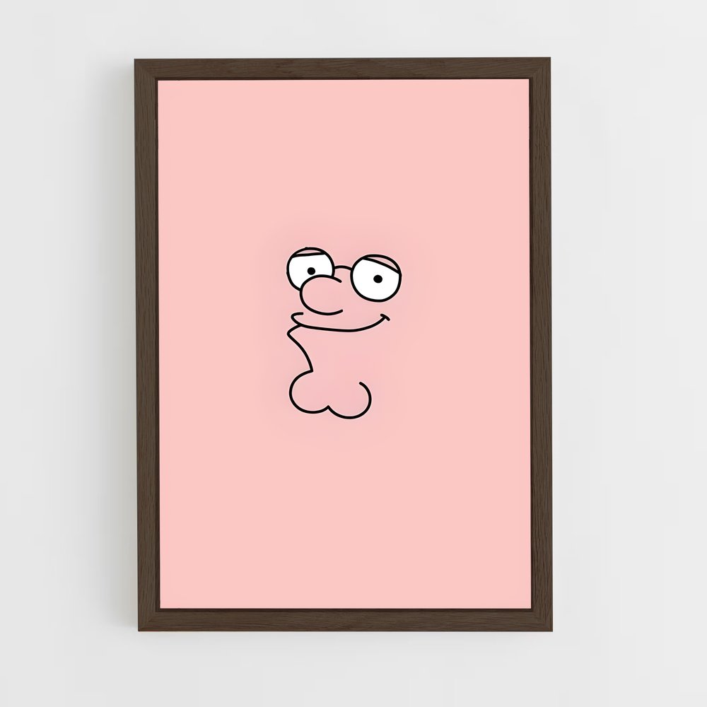 ap-peter griffin-3 cadre Bois foncé
