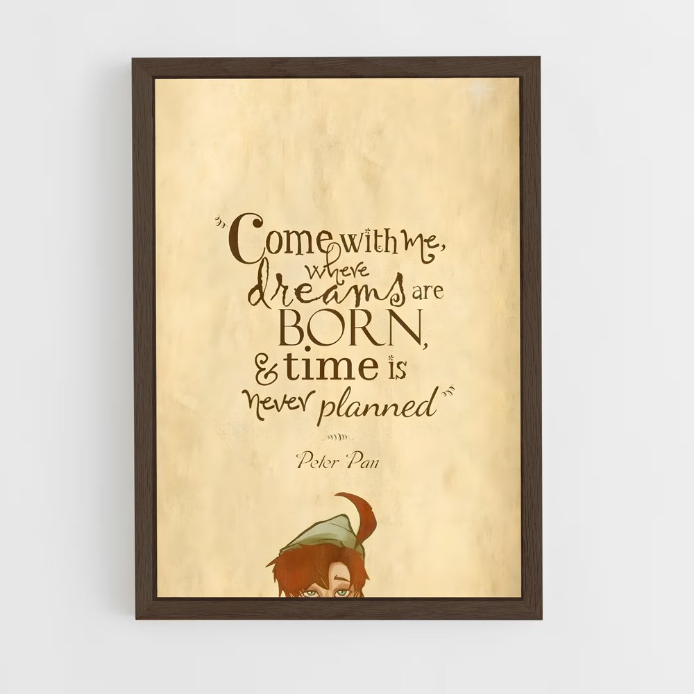 ap-peter pan-7 cadre Bois foncé