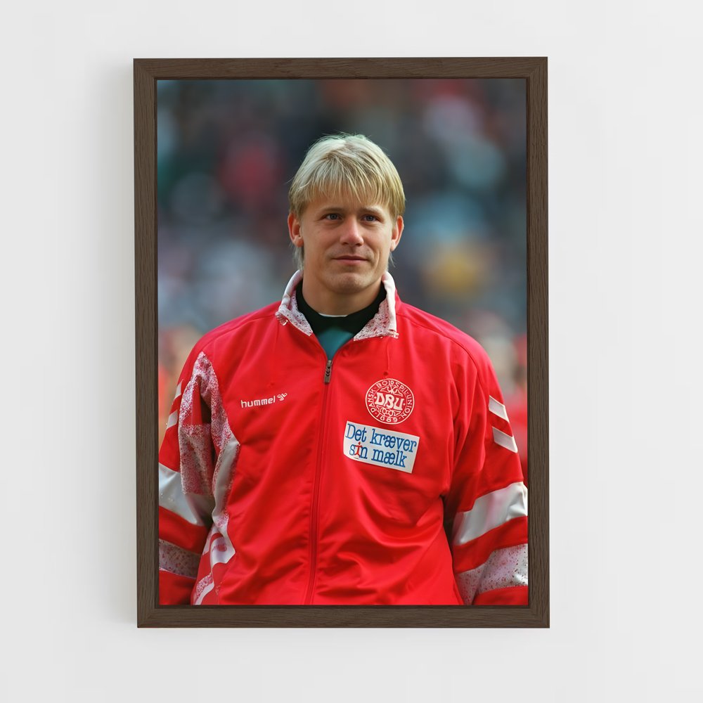 ap-peter schmeichel-3 cadre Bois foncé