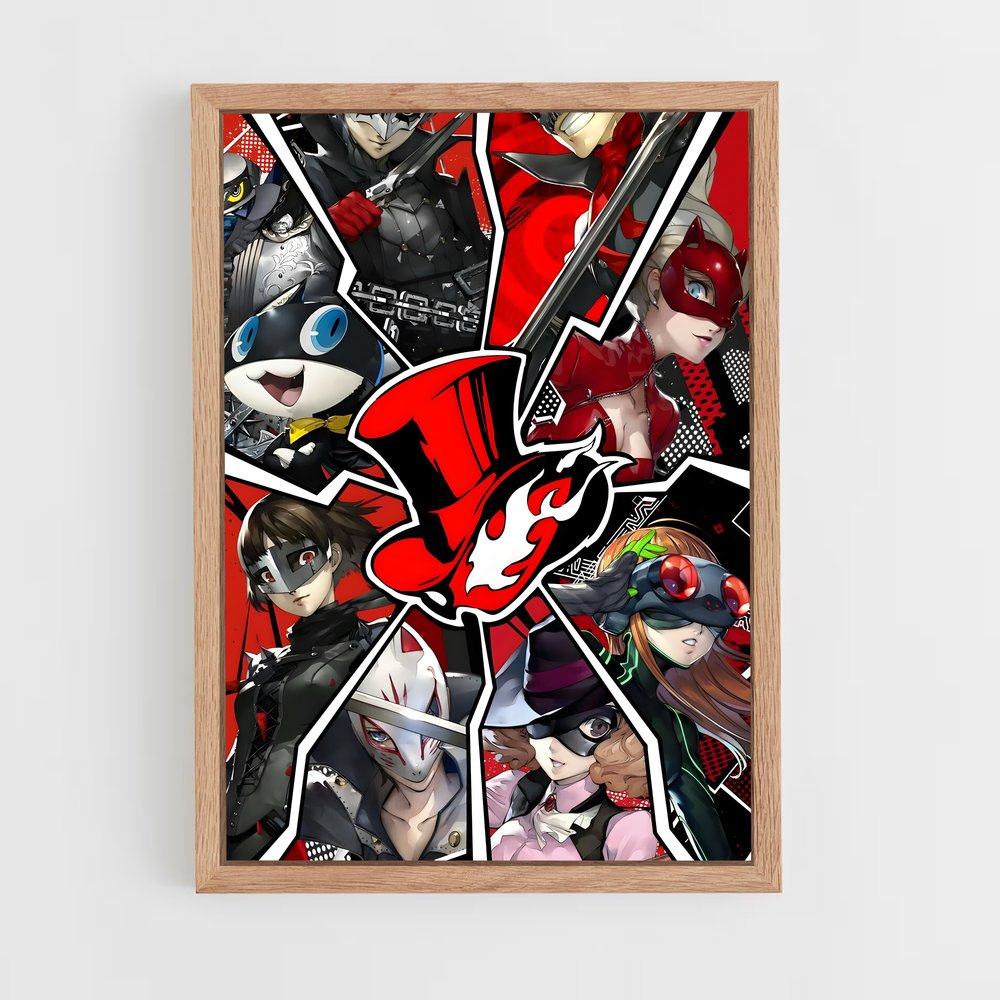 ap-phantom thieves-1 cadre Bois clair
