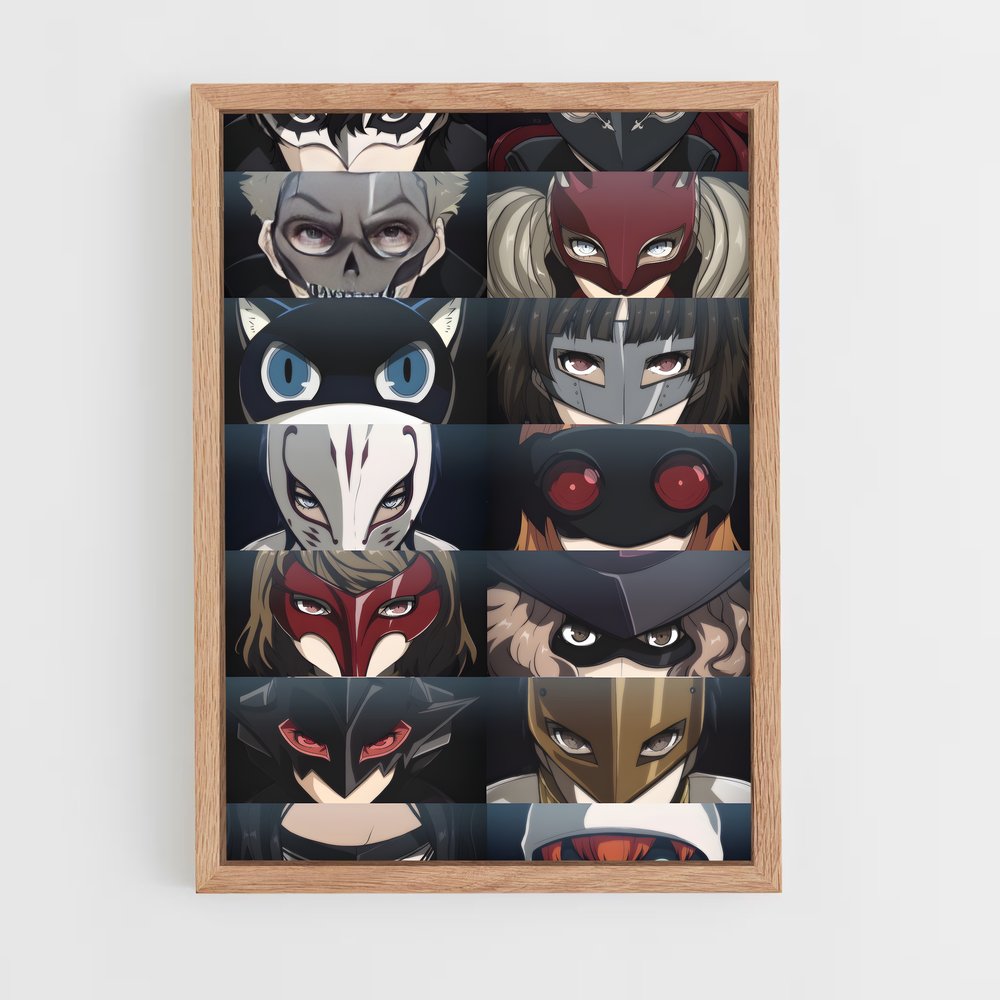 ap-phantom thieves-2 cadre Bois clair