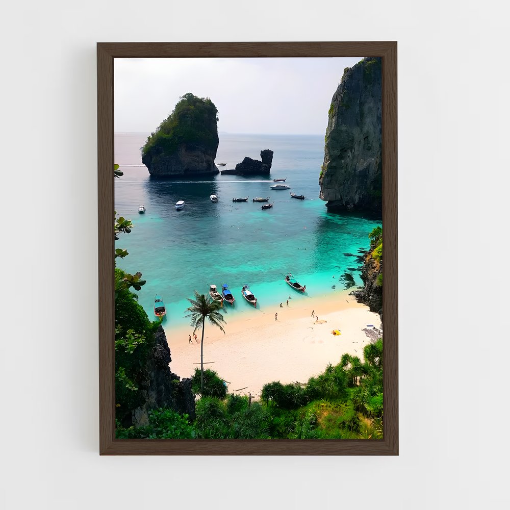 ap-phi phi islands-10 cadre Bois foncé