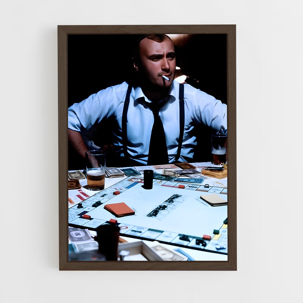 ap-phil collins-1 cadre Bois foncé