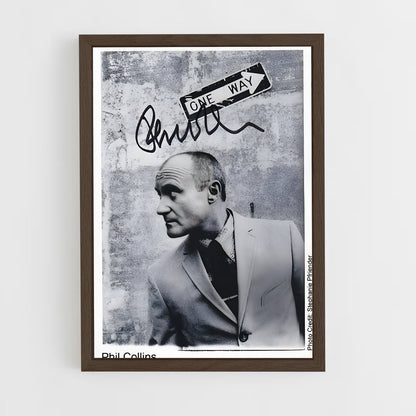 ap-phil collins-5 cadre Bois foncé