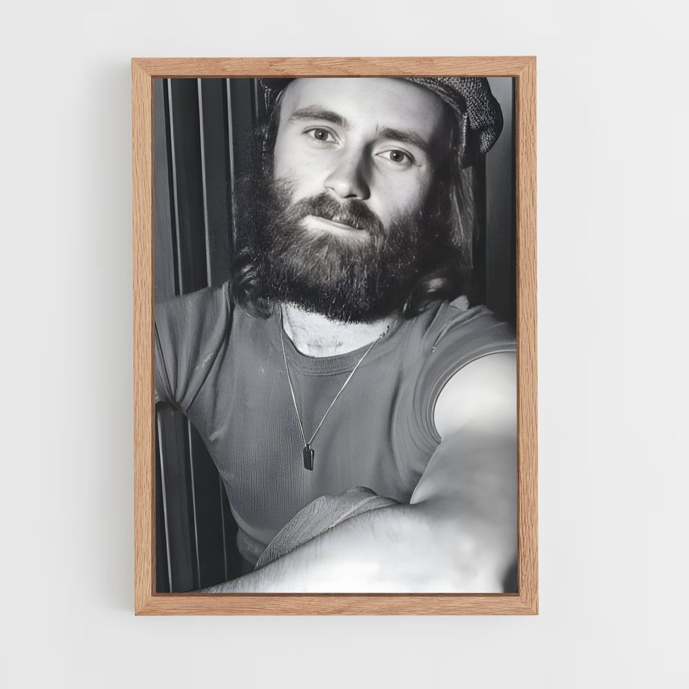 ap-phil collins-8 cadre Bois clair