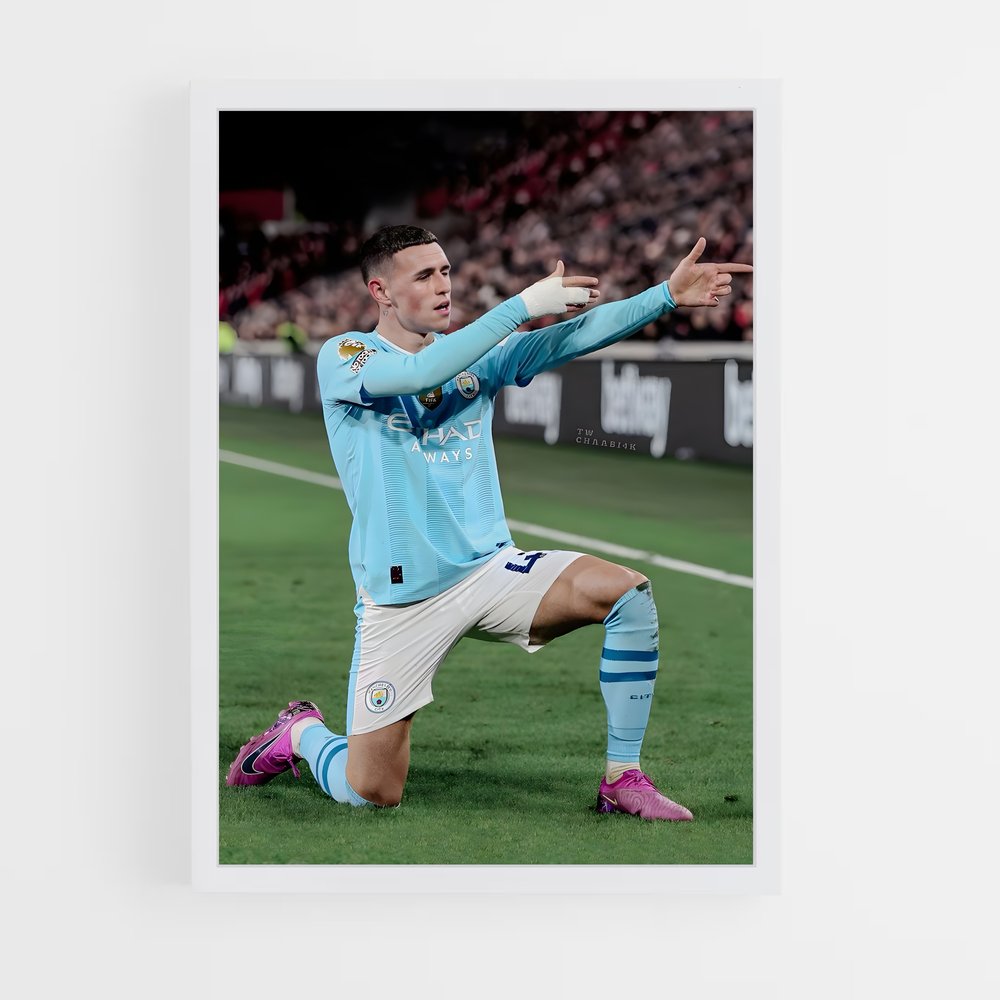 ap-phil foden-11 cadre Blanc