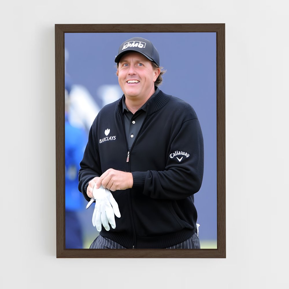 ap-phil mickelson-3 cadre Bois foncé