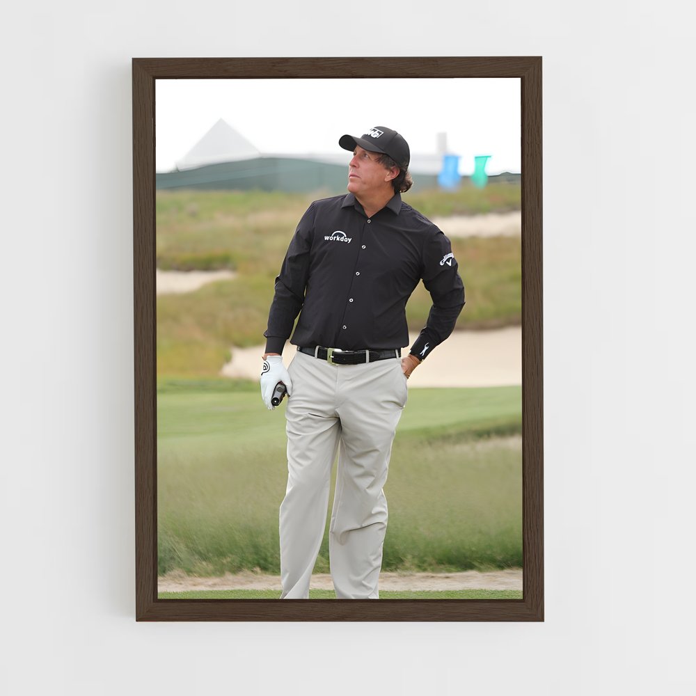 ap-phil mickelson-6 cadre Bois foncé