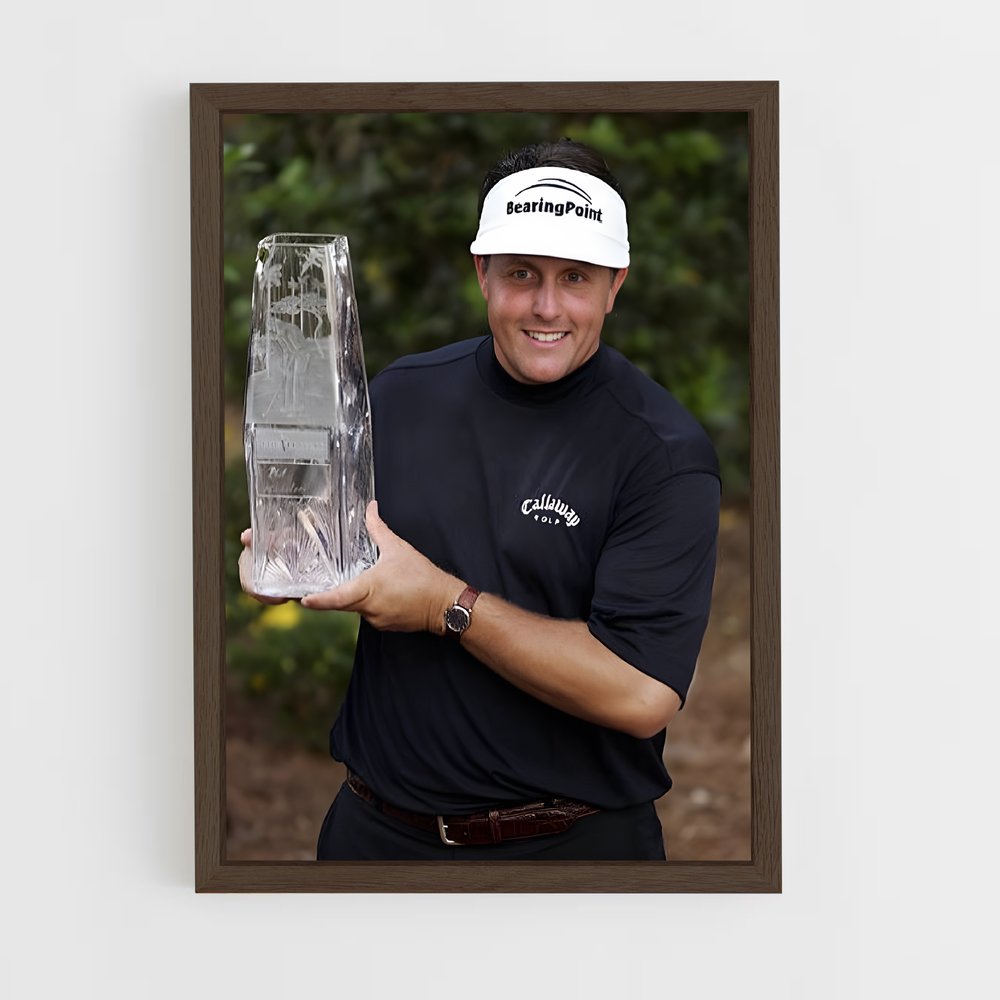 ap-phil mickelson-8 cadre Bois foncé