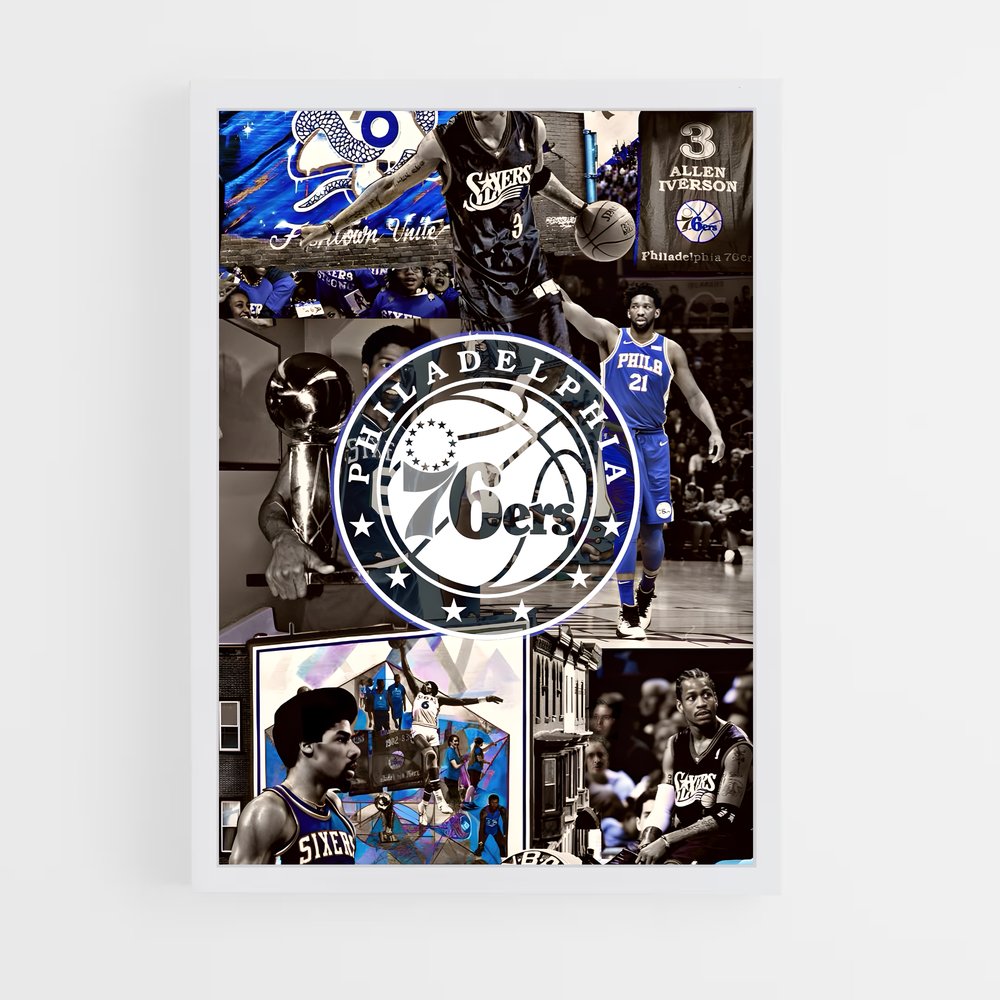 ap-philadelphia 76ers-1 cadre Blanc