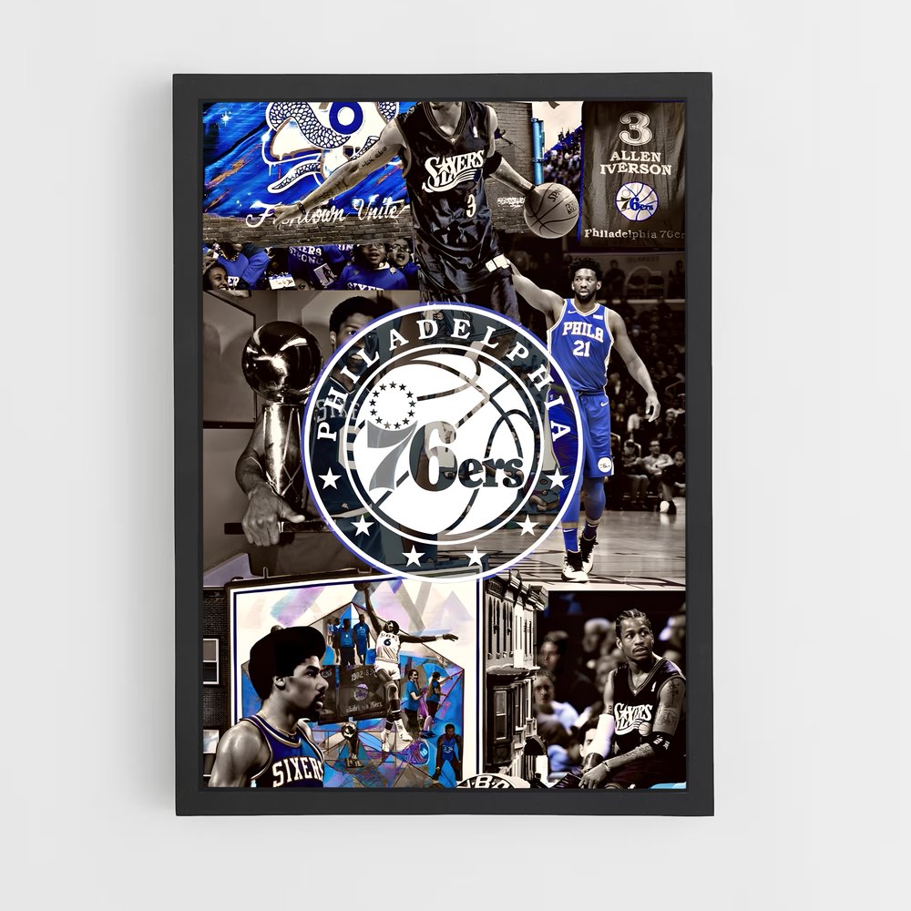 ap-philadelphia 76ers-1 cadre Noir
