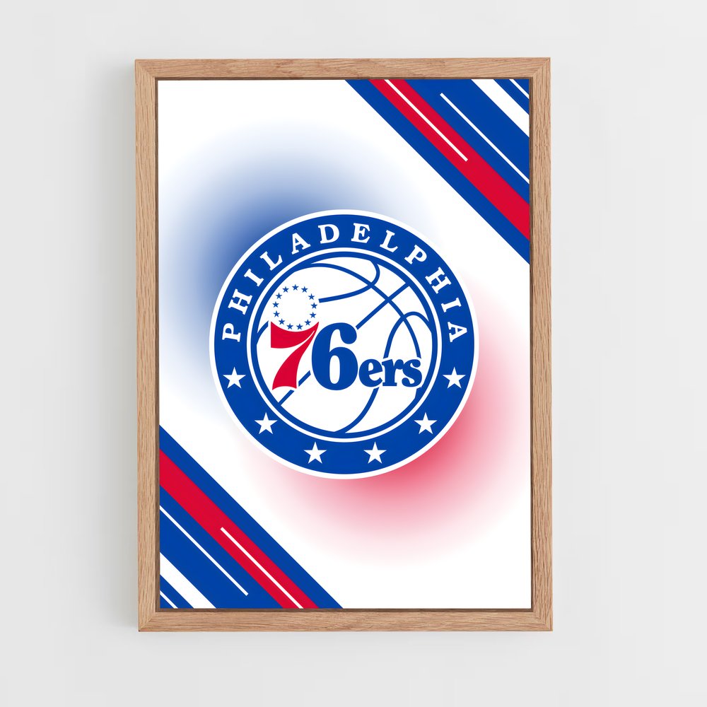 ap-philadelphia 76ers-2 cadre Bois clair
