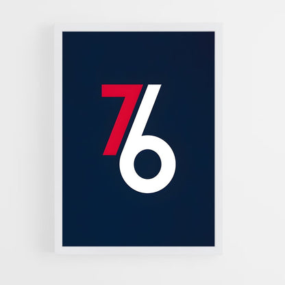 ap-philadelphia 76ers-4 cadre Blanc