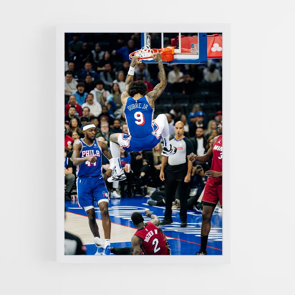 ap-philadelphia 76ers-5 cadre Blanc