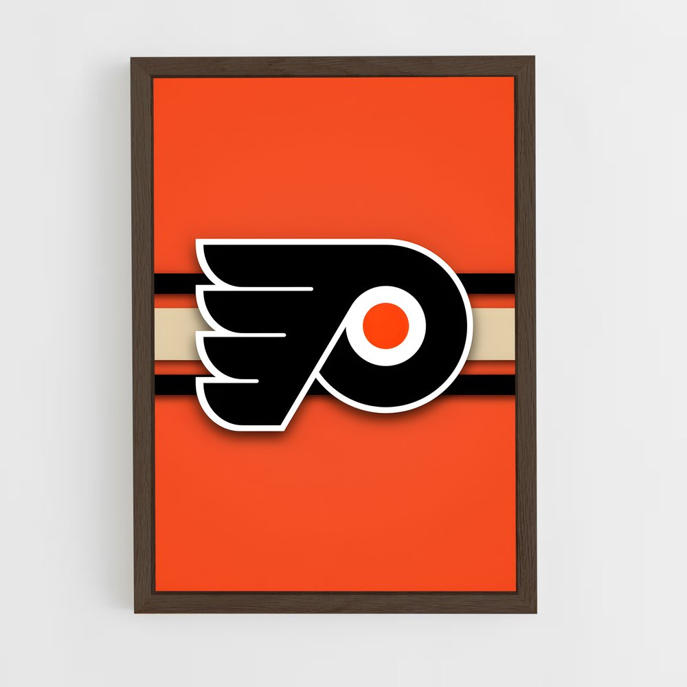 ap-philadelphia flyers-9 cadre Bois foncé